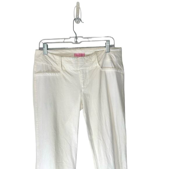 Lilly Pulitzer Resort White Jet Set Bootcut Trousers Size 6 Style 26666 - Picture 5 of 14